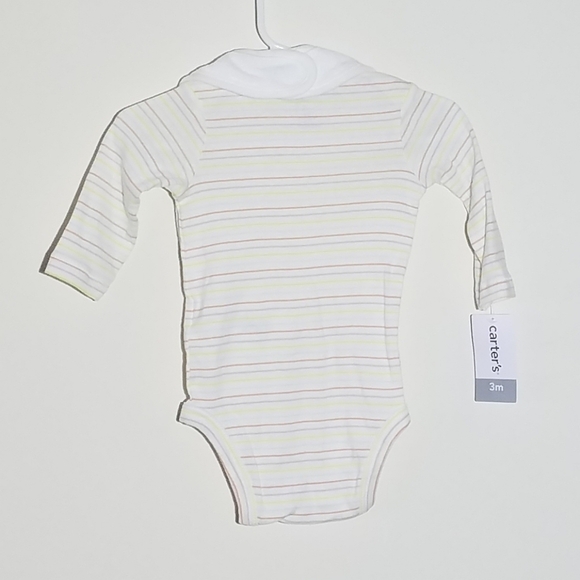 NWT Carter's Bear Onesie Bodysuit and Bib 3m - Picture 2 of 6